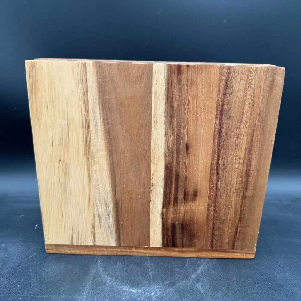 Fiesta Knife Block Wooden with Cutting Board Storage 10 slot